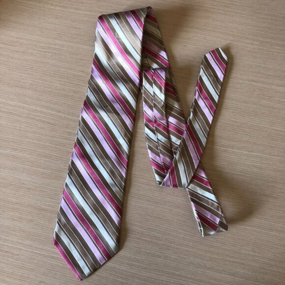 Ted Baker London 100% Silk Striped Tie